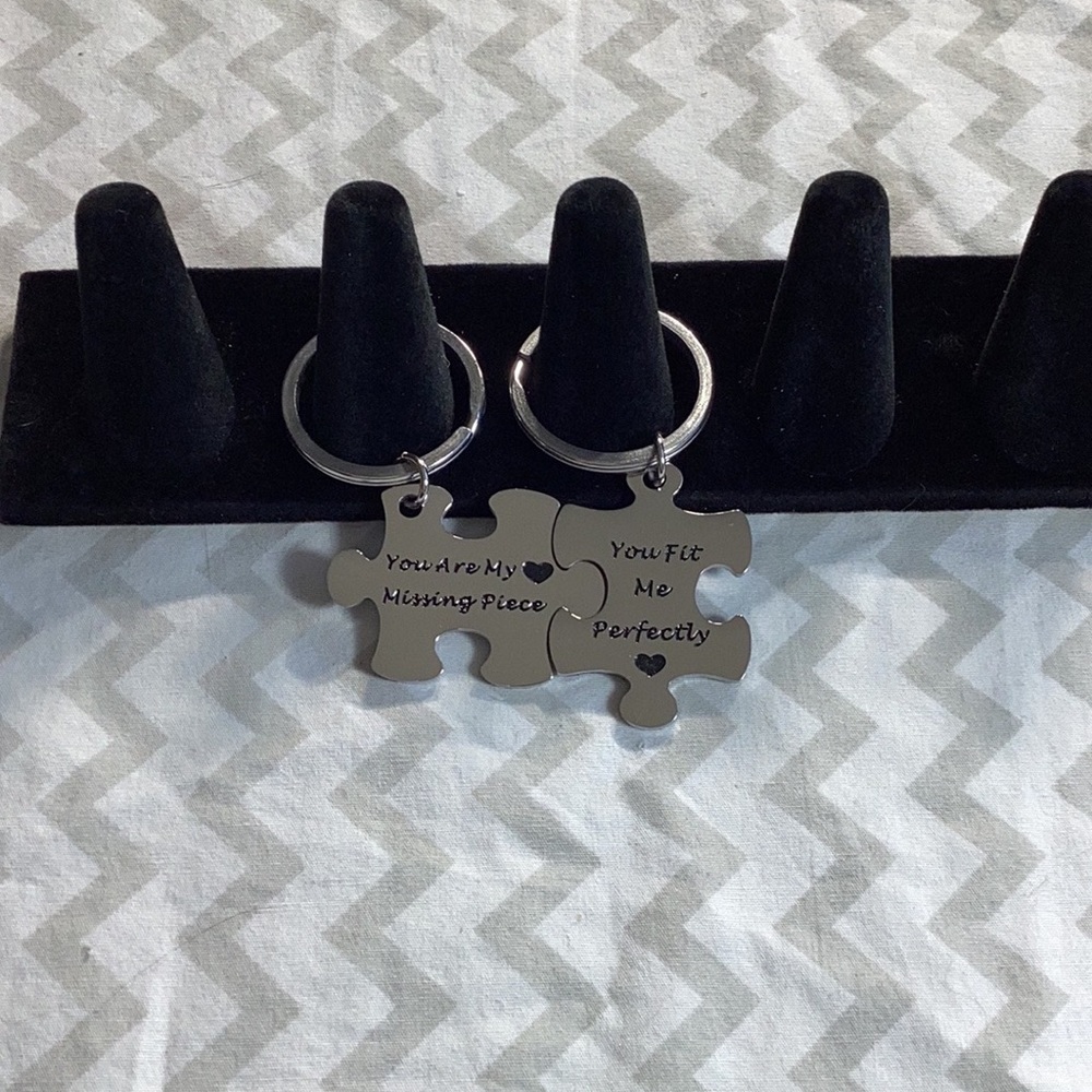 Puzzle Pieces Relationship Keychains